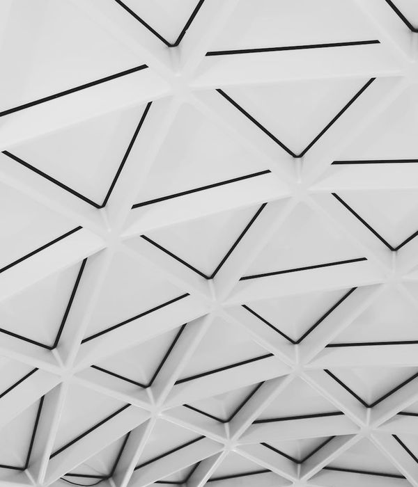 Abstract geometric shapes representing clarity and structure.